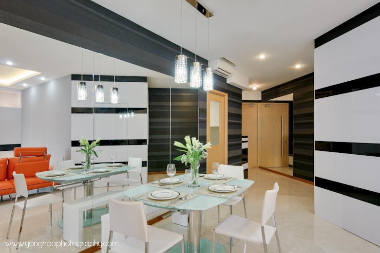 Dining area Contemporary Dining area ID by Artnovate, by YongHao Photography