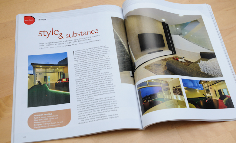 YongHao Photography featured in idealhomes magazine 2013