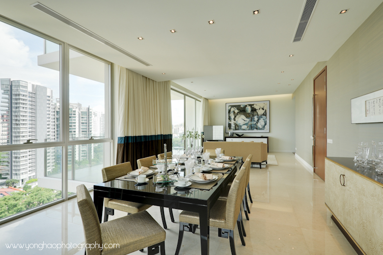 Dining towards living area - Interior photography by YongHao Photography