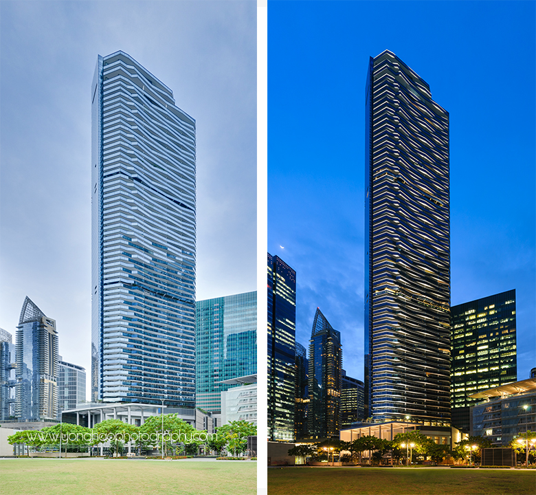 Architectural Photography of Marina Bay Suites for Woh Hup