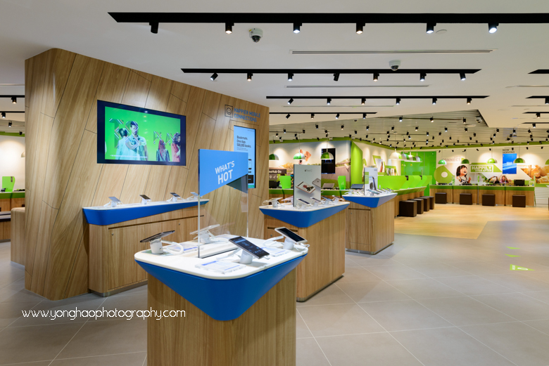 Interior Photography of Plaza Singapura Starhub for Crown Construction