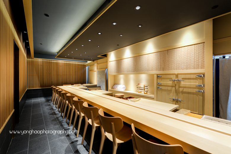 hashida, mandarin gallery, japanese restaurant, fine dining, interior photography, Singapore, orchard road, yonghao photography